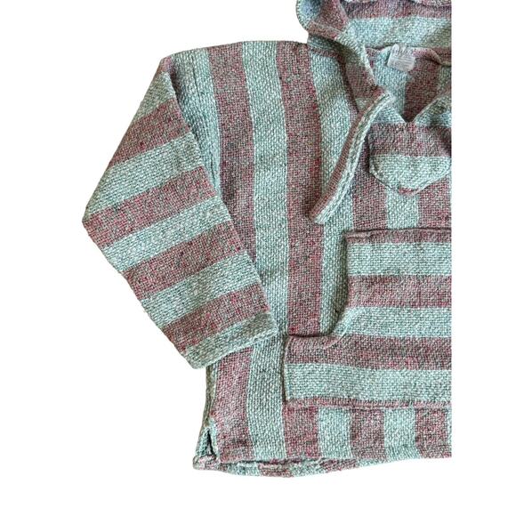 BAD BUNNY Retro Upcycled Mexican Poncho Reggaeton Reworked Sweater Kids Size S - Picture 6 of 11